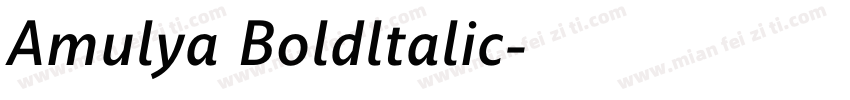 Amulya Boldltalic字体转换
